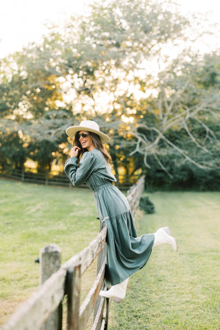 Romantic Days Dusty Olive Dress