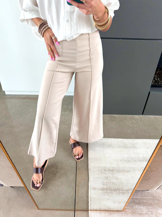 Lowkey Luxe Beige Pants - Instyle Boutique