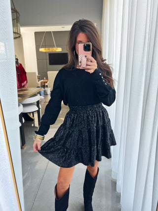 Starlit Nights Black Skirt