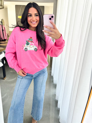 Pink Christmas Sweater