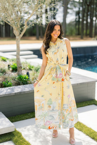 Lemon Doodle Spring Dress - Instyle Boutique