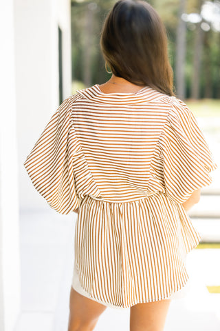 Sweet & Striped Smocked Top