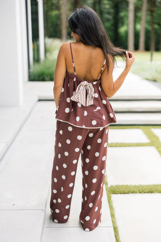 Cocoa Dot Two-Piece Set - Instyle Boutique