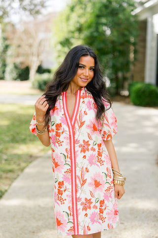 The Garden Kiss Pink Dress - Instyle Boutique