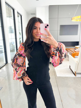 Bold Moves Statement Sleeve Top