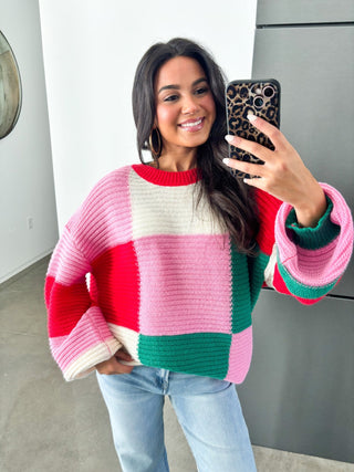 Making Memories Multicolor Sweater - Instyle Boutique