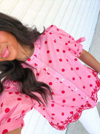 Summer Sweetness Polka Dot Top - Instyle Boutique