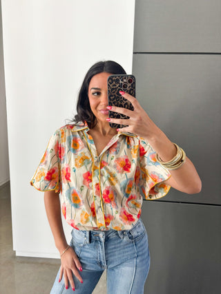 Call It Like I See It Cream Top - Instyle Boutique