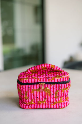 The Jetsetter Quilted Bag - Raspberry - Instyle Boutique