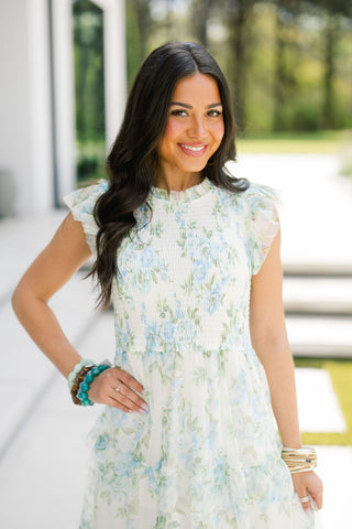 Romantic Garden Party Tulle Midi Dress - Instyle Boutique