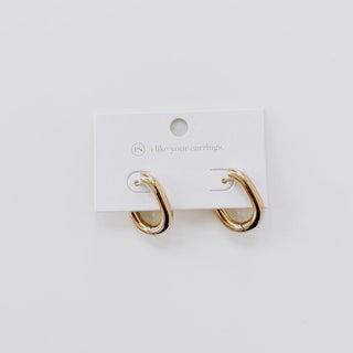Flirty Fantasy Oval Hoop Earrings - WATERPROOF ~PREORDER~ - Instyle Boutique