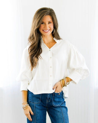 Away With You White Top - Instyle Boutique