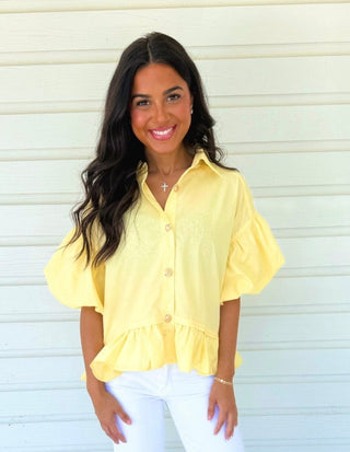 Always A Favorite Yellow Top - Instyle Boutique