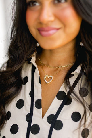 Heart of Gold Diamond Necklace - Instyle Boutique