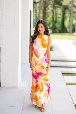 Golden Sunset Maxi Dress - Instyle Boutique
