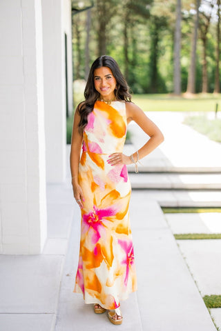 Golden Sunset Maxi Dress - Instyle Boutique