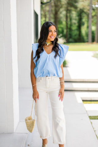 Bluebell Bubble Top - Instyle Boutique