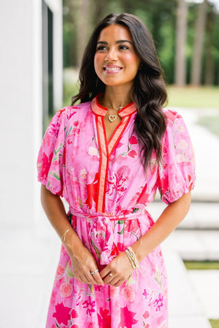 Bloom & Bow Midi Dress - Instyle Boutique