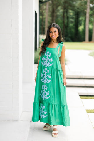 Garden Goddess Midi Dress