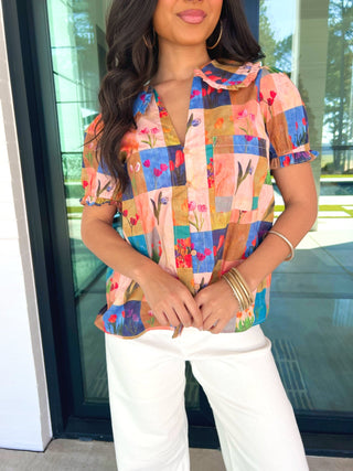 Coral Coast Printed Top - Instyle Boutique
