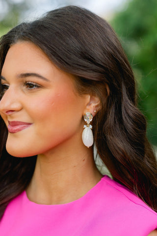 Ivory Glow Drop Earrings - Instyle Boutique