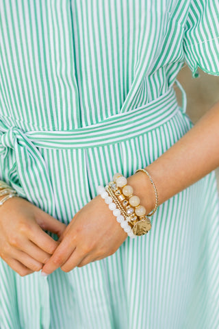 Golden Glow Charm Bracelet Stack - Instyle Boutique