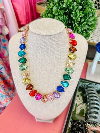 Confetti Gemstone Necklace - Instyle Boutique
