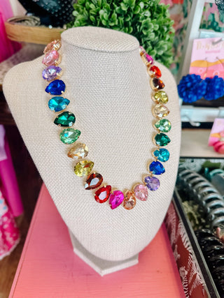 Confetti Gemstone Necklace - Instyle Boutique