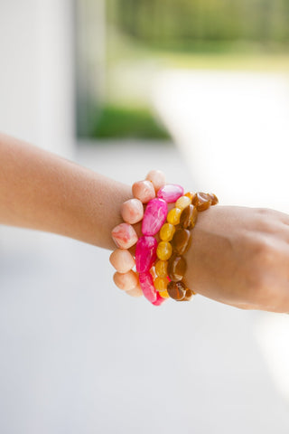 Sunset Acrylic Bracelet Stack - Instyle Boutique