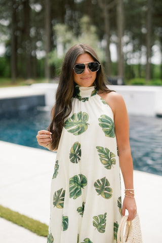 Palm Cove Halter Maxi Dress - Instyle Boutique