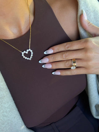 Heart of Gold Diamond Necklace - Instyle Boutique
