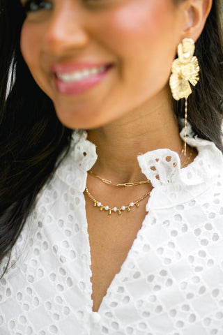 Princess Pearls Beads Necklace - Nude - Instyle Boutique