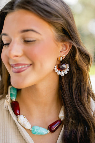 Coastal Aura Gem Necklace - Instyle Boutique