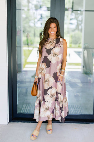Petal Reverie Floral Midi Dress - Instyle Boutique