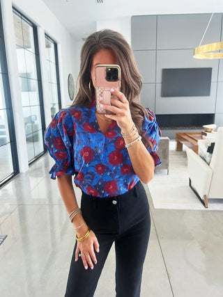 Midnight Mood Floral Top