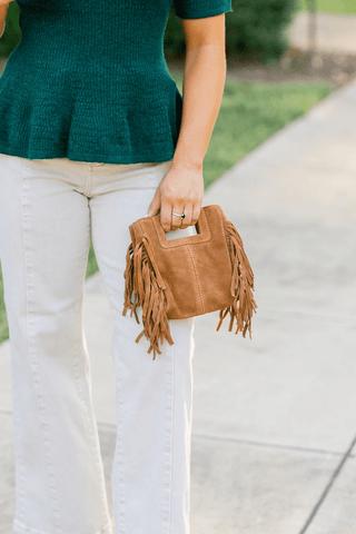 Lilly Fringe Cognac Bag - Instyle Boutique