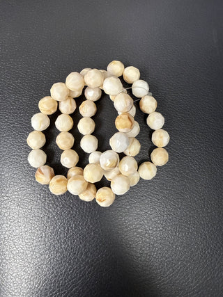 Blissful Beige Beaded Bracelet Set