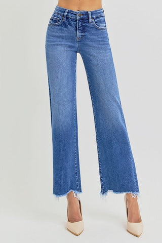 Molly Medium Wash Straight Leg Denim - Instyle Boutique