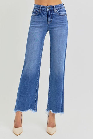 Molly Medium Wash Straight Leg Denim - Instyle Boutique