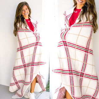 Get Cozy Christmas Plaid Blanket - Instyle Boutique