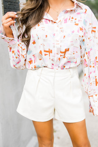 Feeling Flirty Faux Leather Shorts