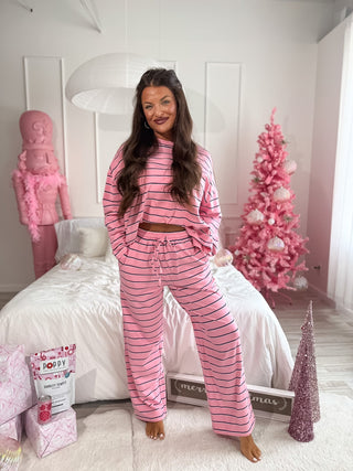 BIRDIE PREORDER Sunday Ease Set in Snowberry Stripe (Sold as Set) - Instyle Boutique