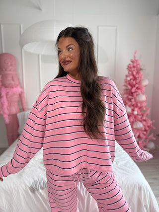 BIRDIE PREORDER Sunday Ease Set in Snowberry Stripe (Sold as Set) - Instyle Boutique