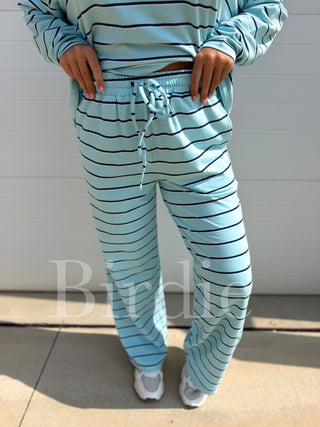 BIRDIE PREORDER Sunday Ease Set in Island Breeze Stripe (Sold as Set) - Instyle Boutique