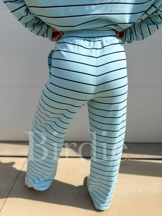 BIRDIE PREORDER Sunday Ease Set in Island Breeze Stripe (Sold as Set) - Instyle Boutique