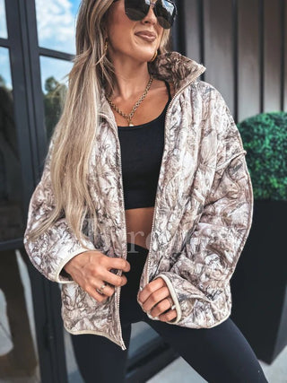 Cozy Cloud Dark Camo Jacket - Instyle Boutique
