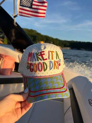 Make It a Good Day Dotty Hat ~PREORDER~ - Instyle Boutique