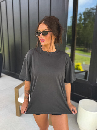 PREORDER BIRDIE The Always Tee in Black Smoke - Instyle Boutique