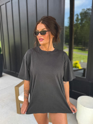PREORDER BIRDIE The Always Tee in Black Smoke - Instyle Boutique