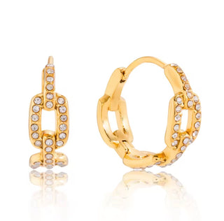 Karly Chain Link Huggies ~PREORDER~ - Instyle Boutique